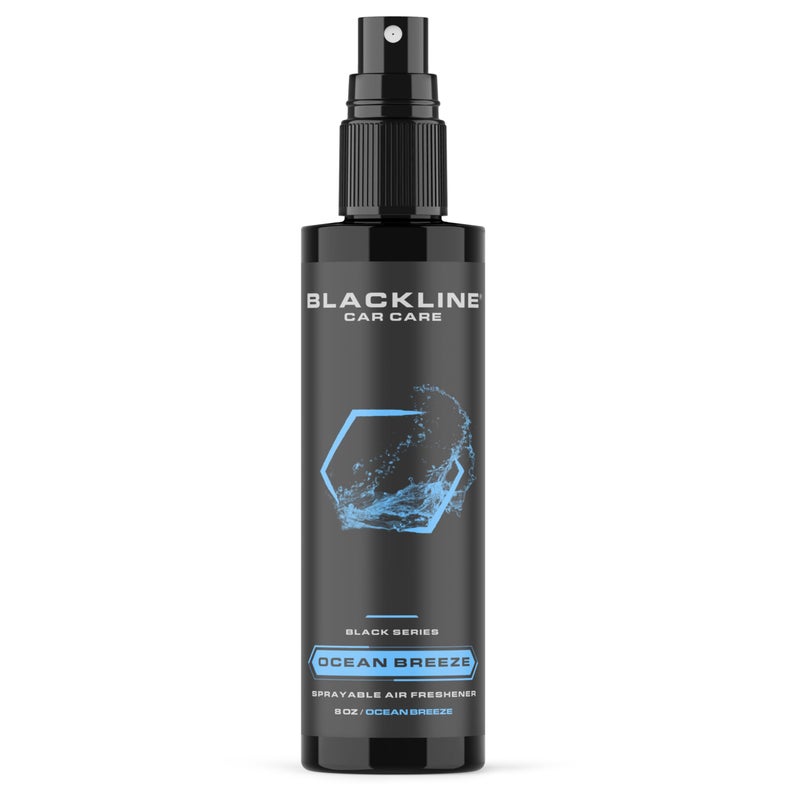 Blackline Car Care - Ocean Breeze Car Air Freshener  Long-Lasting  Oder Eliminator  for Cars  Trucks  SUV  or Home Use - 8 fl OZ - Scent Spray - Image 1
